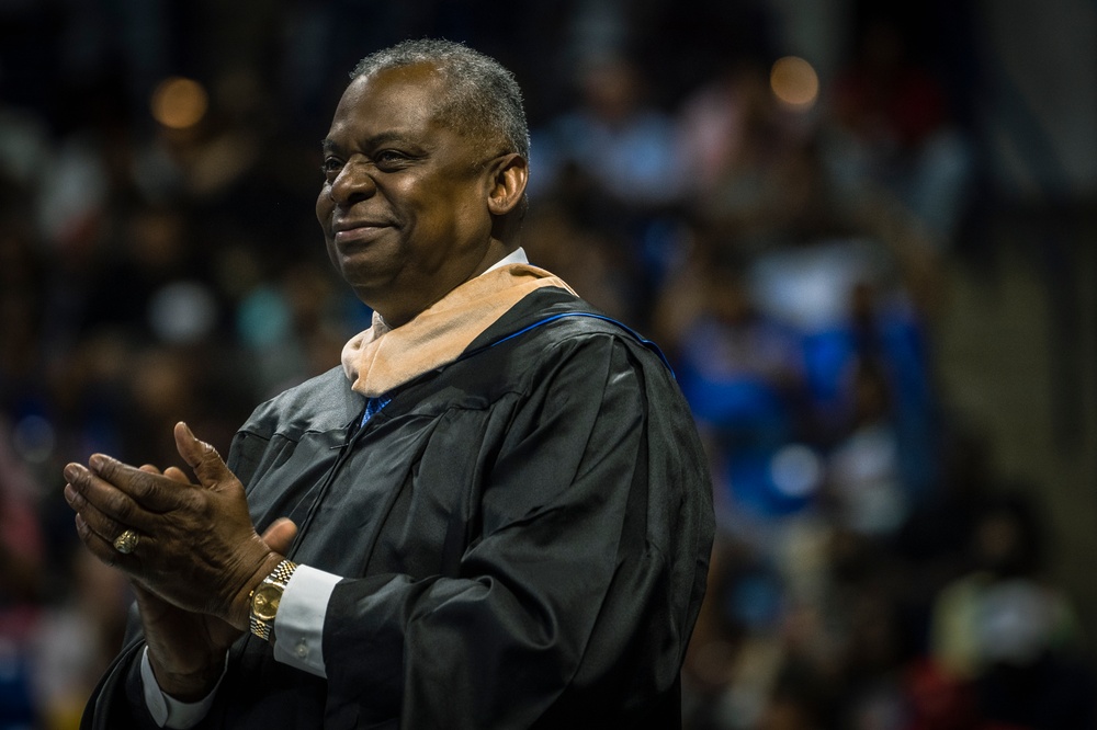 SECDEF Delivers Commencement Address at Fayetteville State University