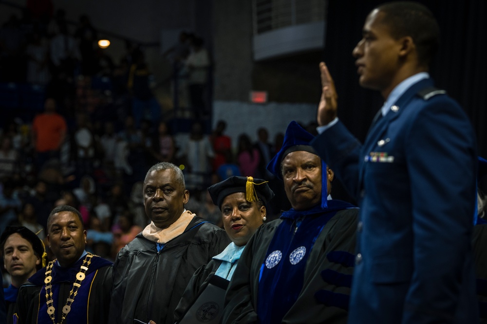 SECDEF Delivers Commencement Address at Fayetteville State University