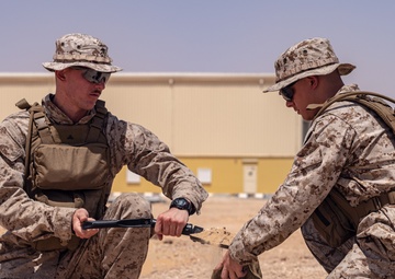 Marine Air Control Squadron 24 sets up a forward arming and refueling point during IM 23.3