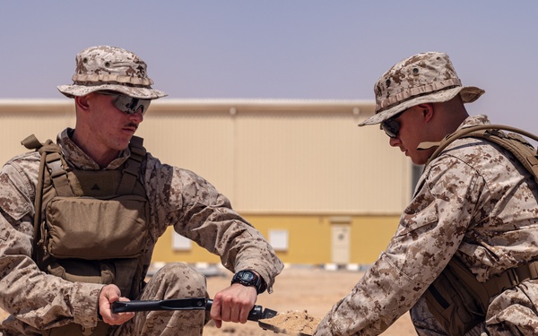 Marine Air Control Squadron 24 sets up a forward arming and refueling point during IM 23.3