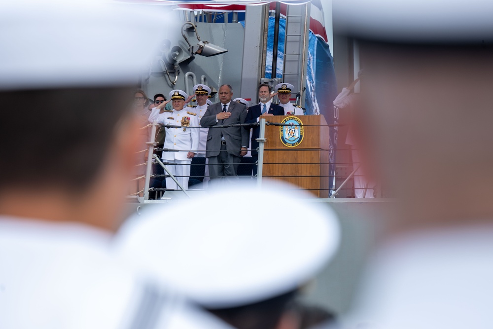 CNO and SECNAV attend USS Lenah Sutcliffe Higbee (DDG 123) Commissioning Ceremony