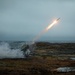 Norwegian Army NASAMS launch during exercise Formidable Shield 2023