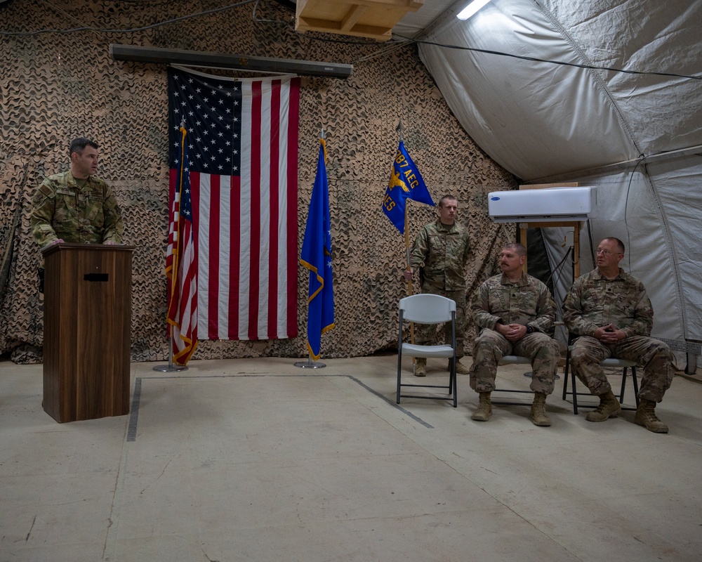 443rd AES Change of Command