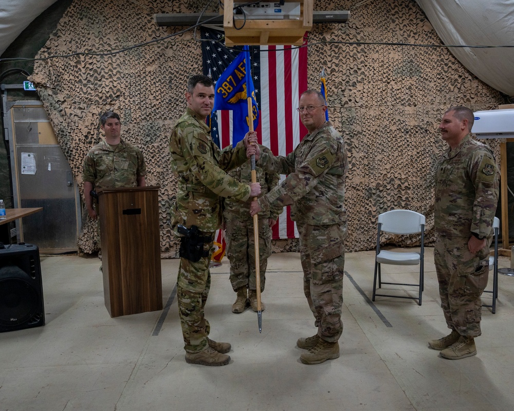 443rd AES Change of Command