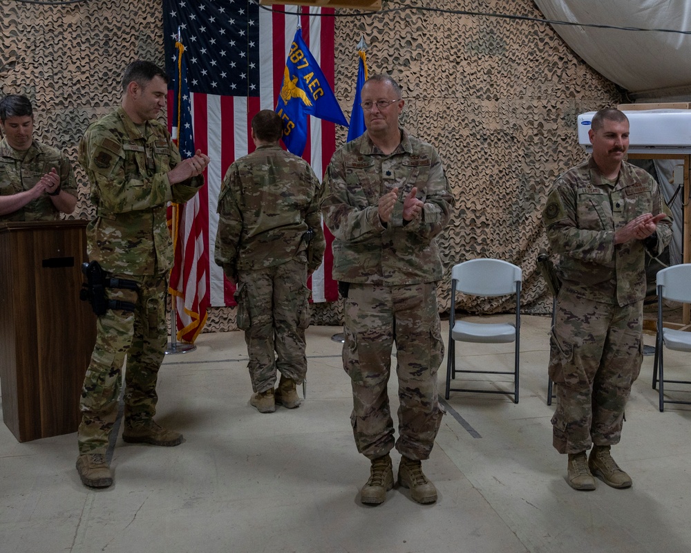 443rd AES Change of Command