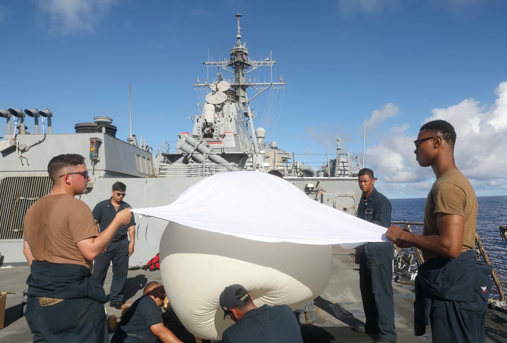 USS Milius (DDG 69) Conducts Radar Calibration Exercise