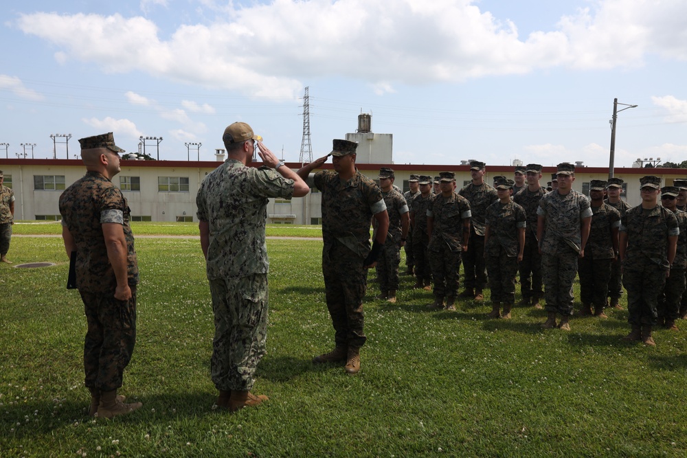 Cpl. Alcala Certificate of Commendation Award Ceremony