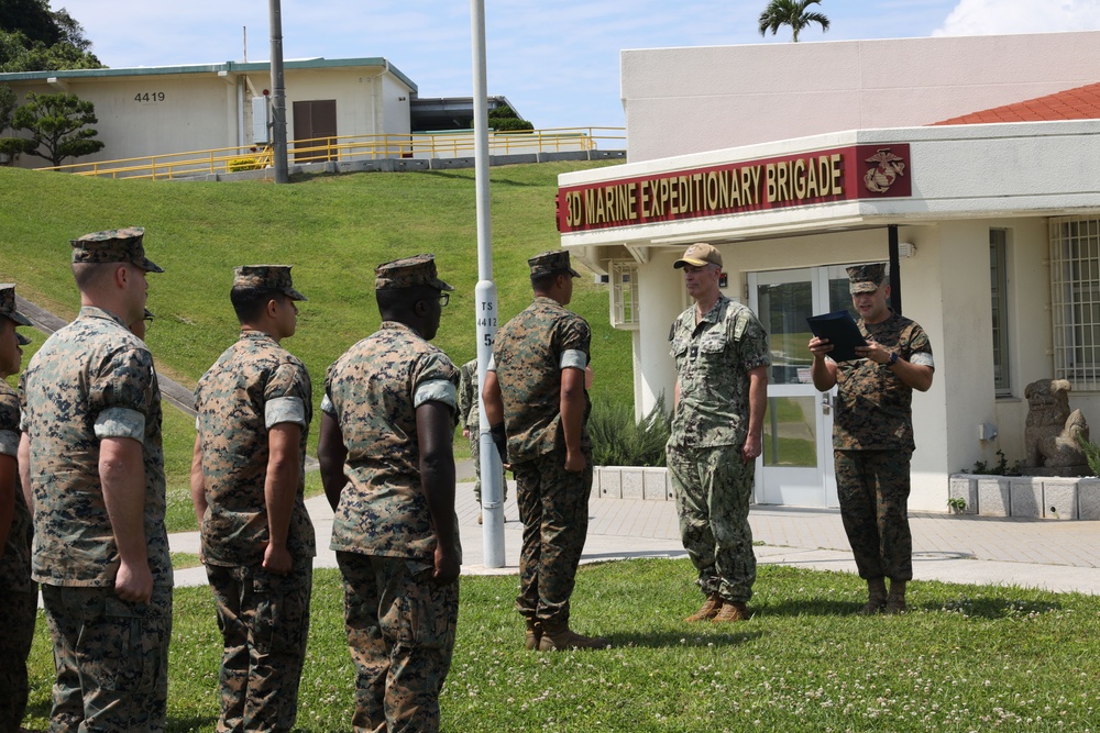 Cpl. Alcala Certificate of Commendation Award Ceremony