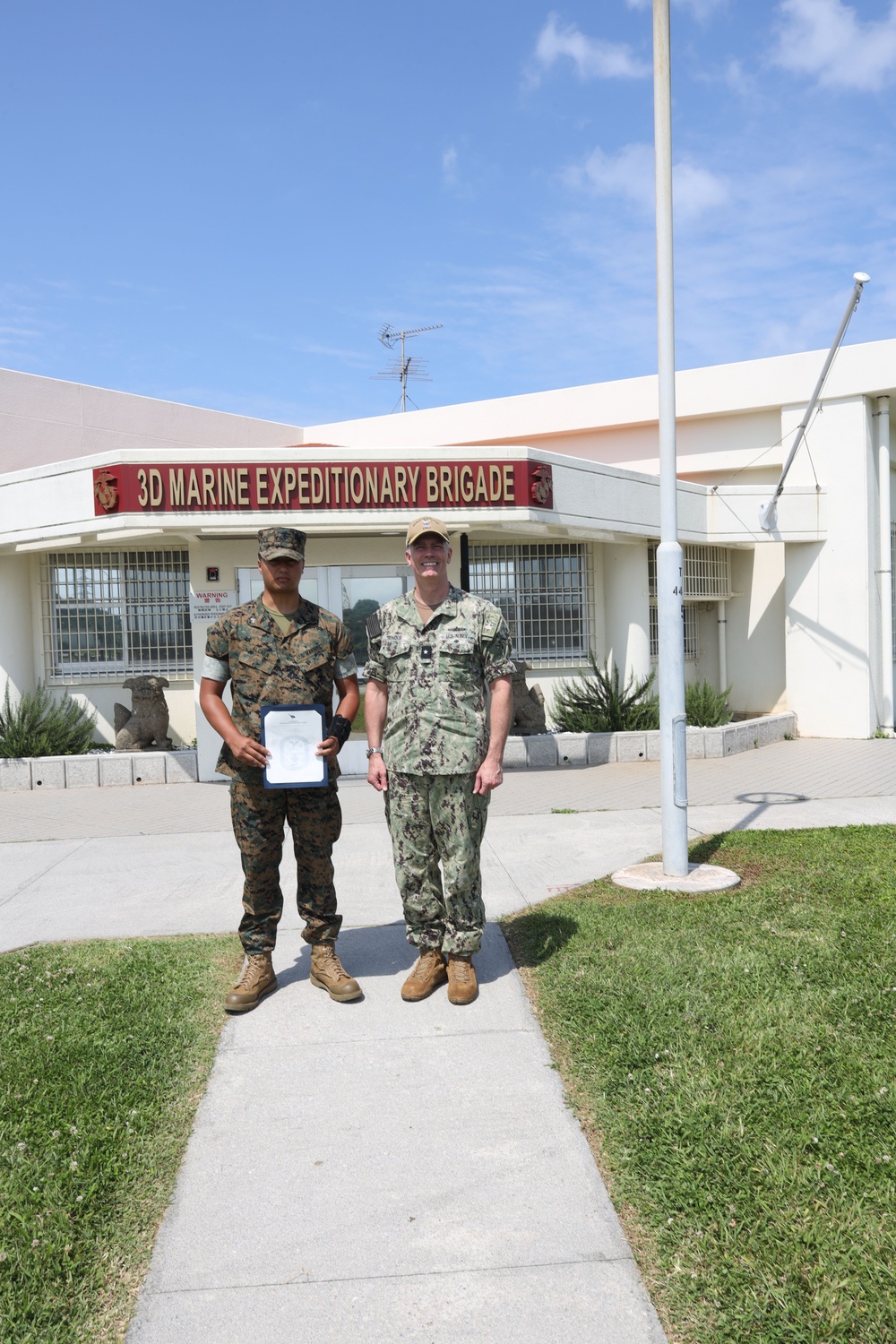 Cpl. Alcala Certificate of Commendation Award Ceremony