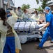 Members of Camp Lemonnier Fire and Emergency Medical Services, participate in a training exercise at Camp Lemonnier, Djibouti