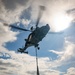 Wildcat lifting and winching on HMS Defender