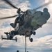 Wildcat lifting and winching on HMS Defender