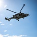 Wildcat lifting and winching on HMS Defender