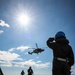 Wildcat lifting and winching on HMS Defender