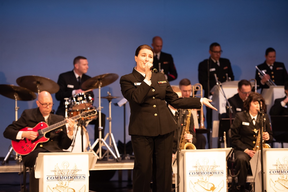 US Navy Band Commodores perform at High School Jazz Festival