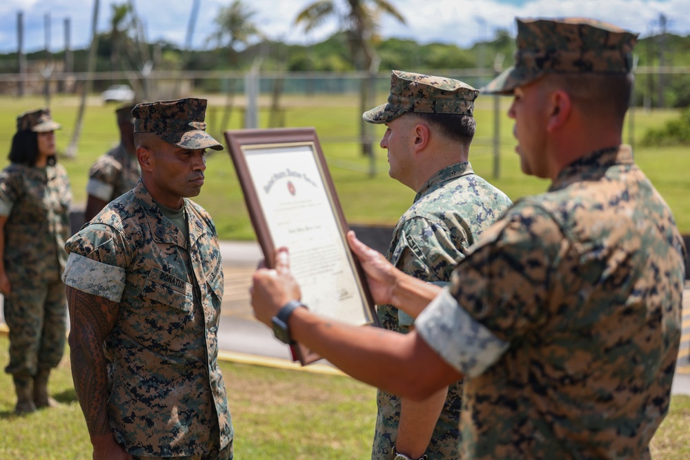 Palauan Marine at Camp Blaz becomes first to achieve the rank of Master Gunnery Sergeant