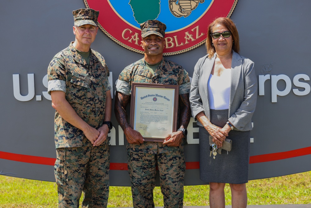 Palauan Marine at Camp Blaz becomes first to achieve the rank of Master Gunnery Sergeant