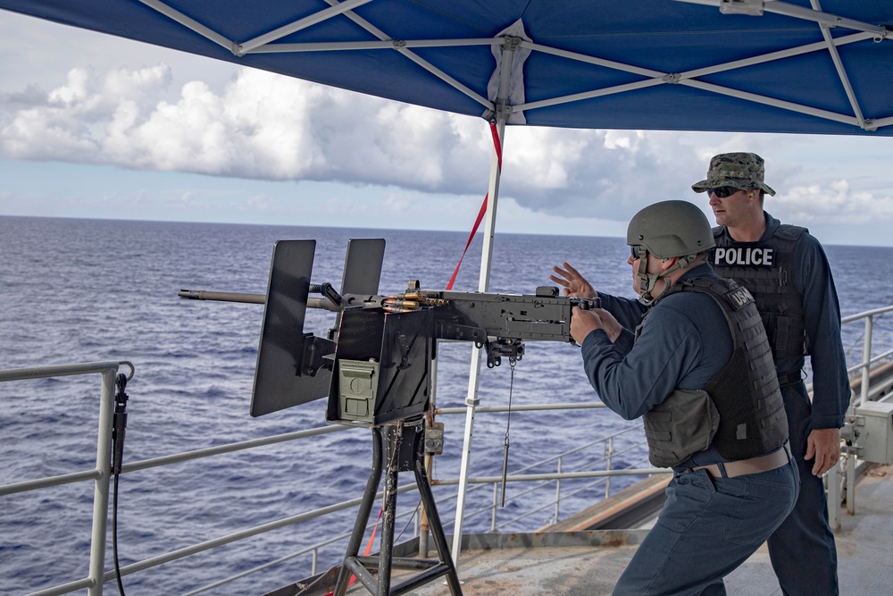 ESL Conducts Gun Shoot At Sea