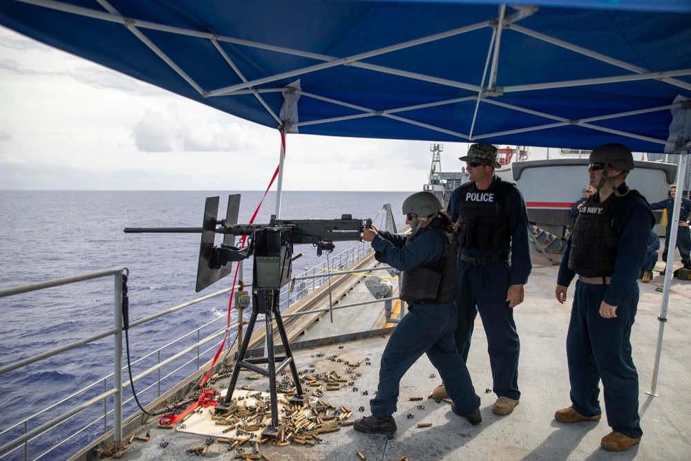 ESL Conducts Gun Shoot At Sea