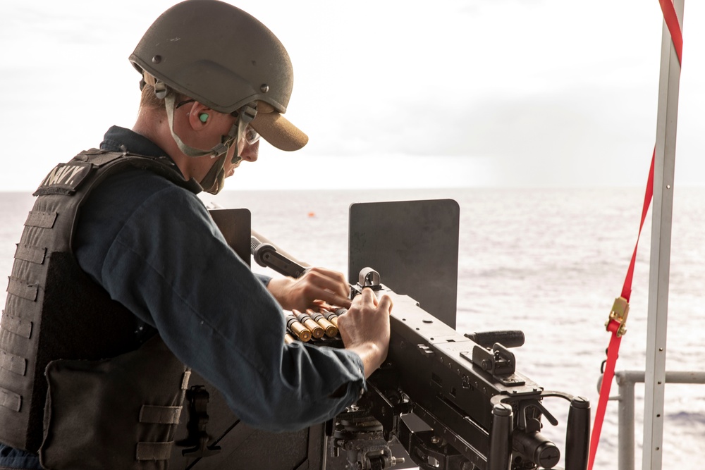 ESL Conducts Gun Shoot At Sea