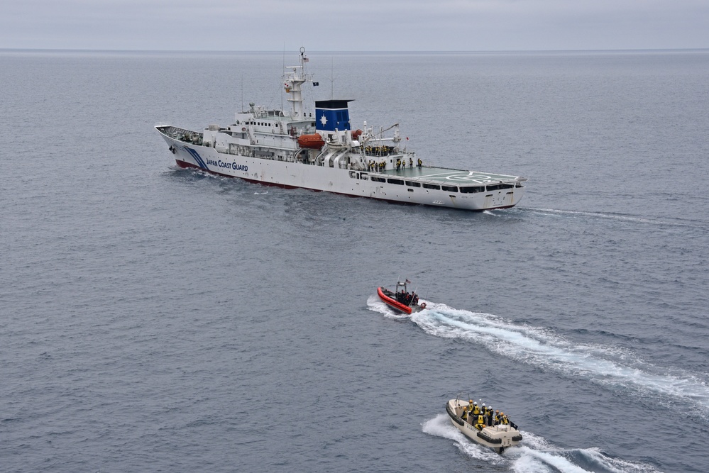 U.S. Coast Guard conducts exercise with Japan Coast Guard off San Diego coast