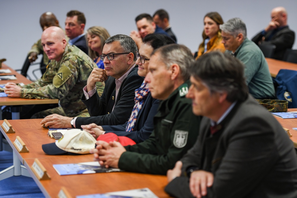 Dr. Florian Herrmann visits 7th Army Training Command