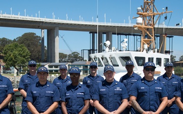 The crew of U.S. Coast Guard Cutter Tern