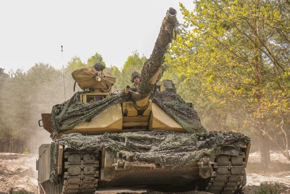 Combined Arms Rehearsal During Anakonda23 at Nowa Deba