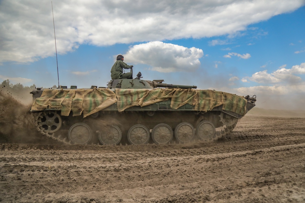 Combined Arms Rehearsal During Anakonda23 at Nowa Deba