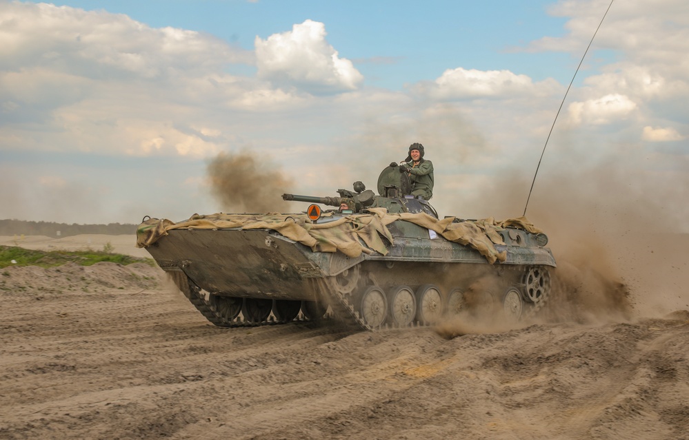 Combined Arms Rehearsal During Anakonda23 at Nowa Deba