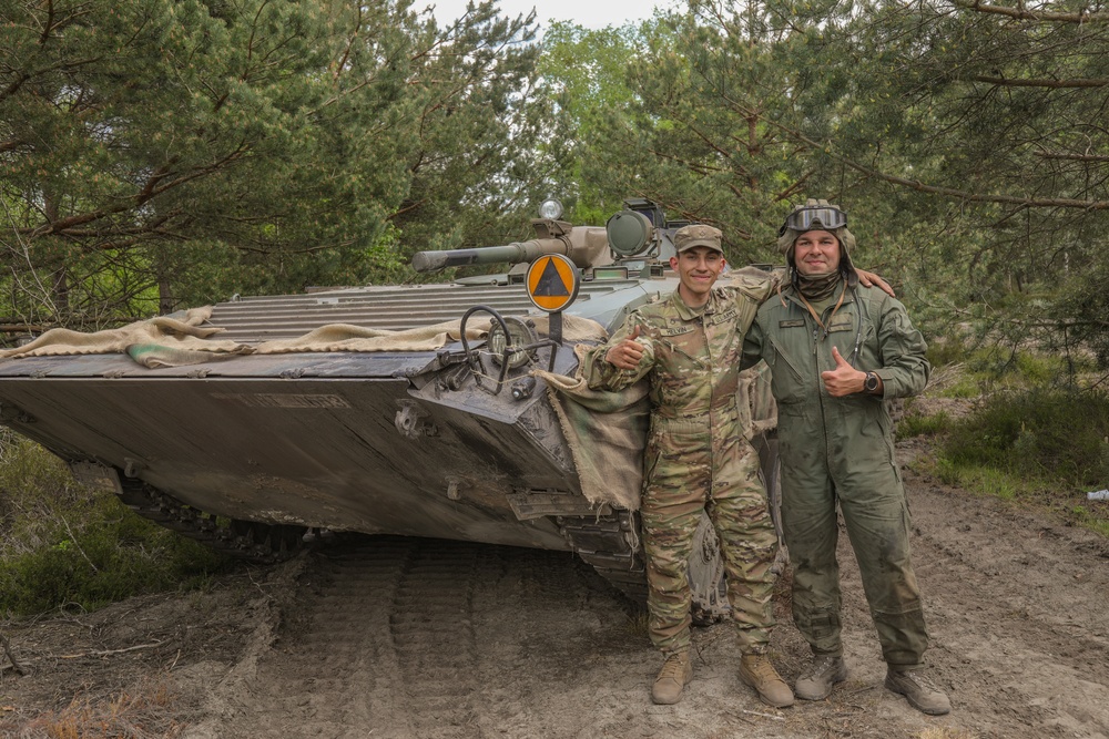 Combined Arms Rehearsal During Anakonda23 at Nowa Deba