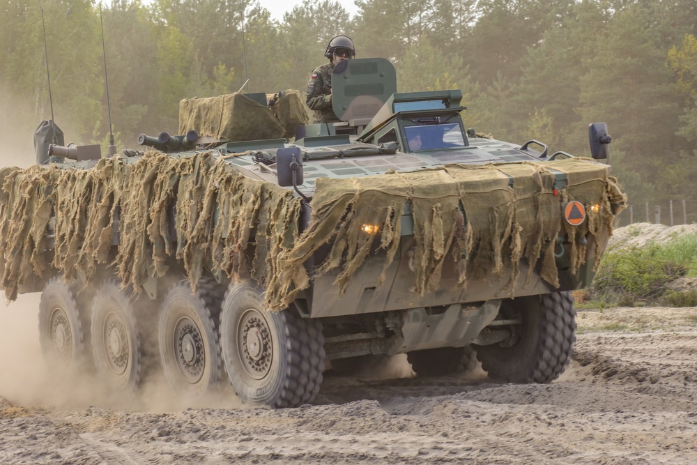 Combined Arms Rehearsal During Anakonda23 at Nowa Deba