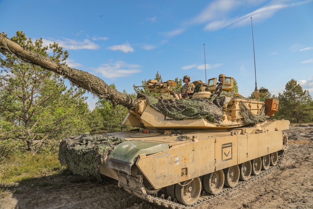 Combined Arms Rehearsal During Anakonda23 at Nowa Deba