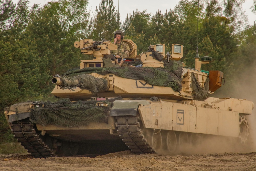 Combined Arms Rehearsal During Anakonda23 at Nowa Deba