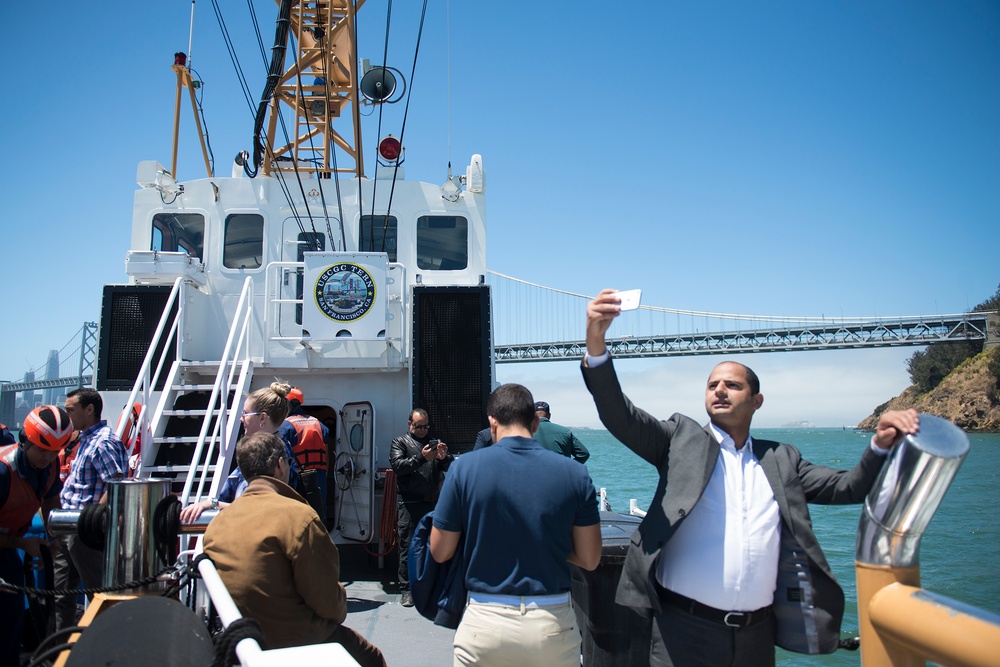 U.S. Coast Guard Cutter Tern hosts Naval Postgraduate School students from Morocco