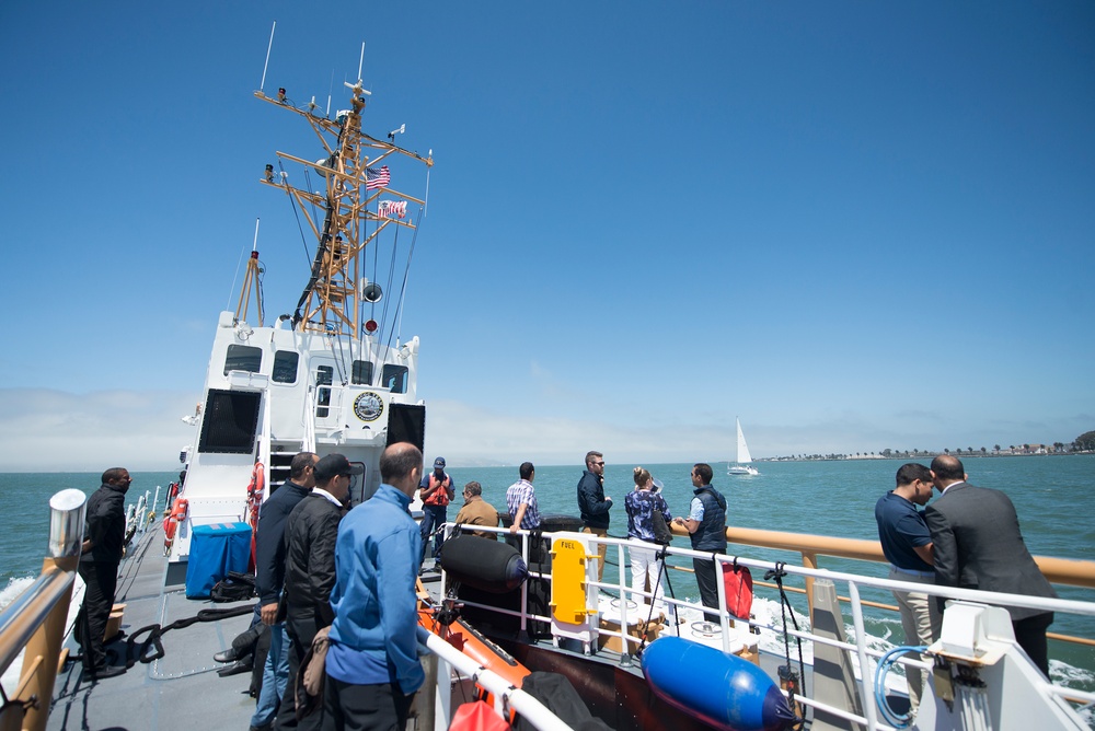 U.S. Coast Guard Cutter Tern hosts Naval Postgraduate School students from Morocco