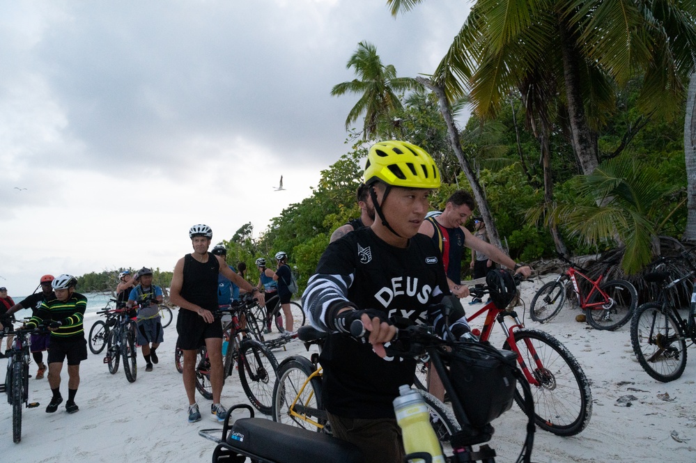 NSF Diego Garcia conducts 37-mile bike ride