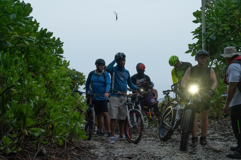 NSF Diego Garcia conducts 37-mile bike ride