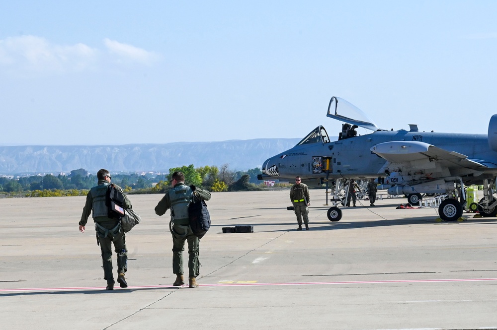 A-10 Pilots Continue CAS Sorties in Defender Europe 23