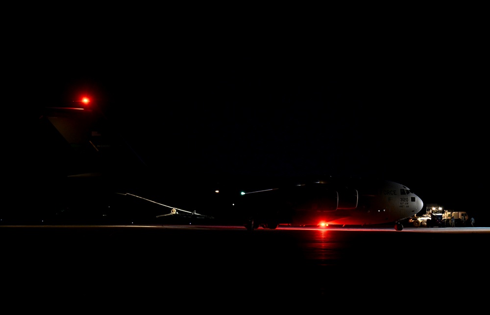 AMT at dusk: Mobility Airmen, Dutch partners conclude the first day of DE23 operations at Larissa AB