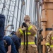 Coast Guard cadets aboard USCGC Eagle learn damage control skills