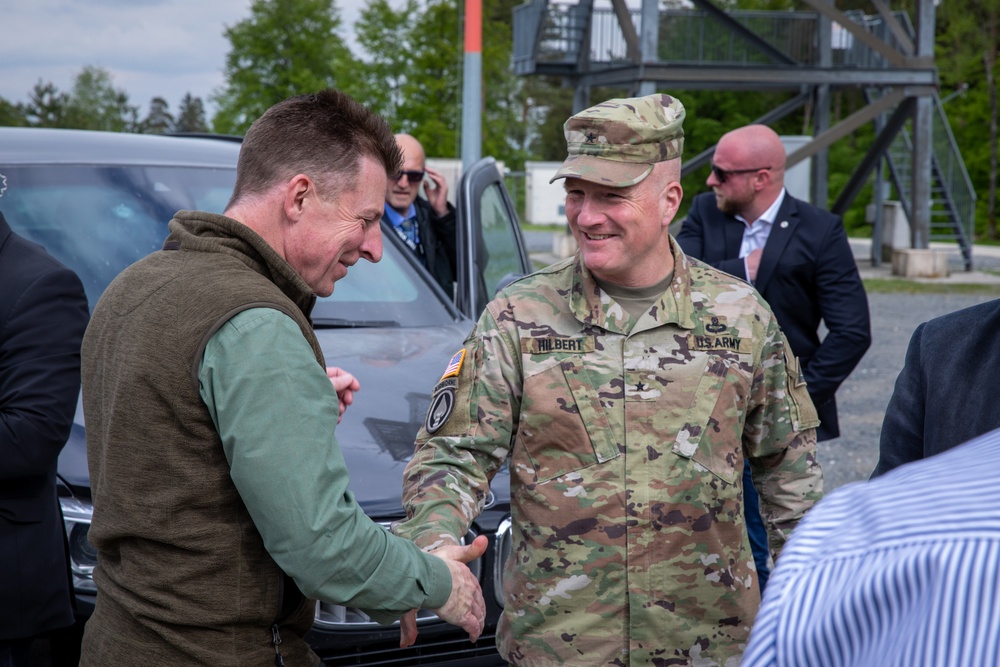 7th Army Training Command hosts environmental tour for Bavarian officials.