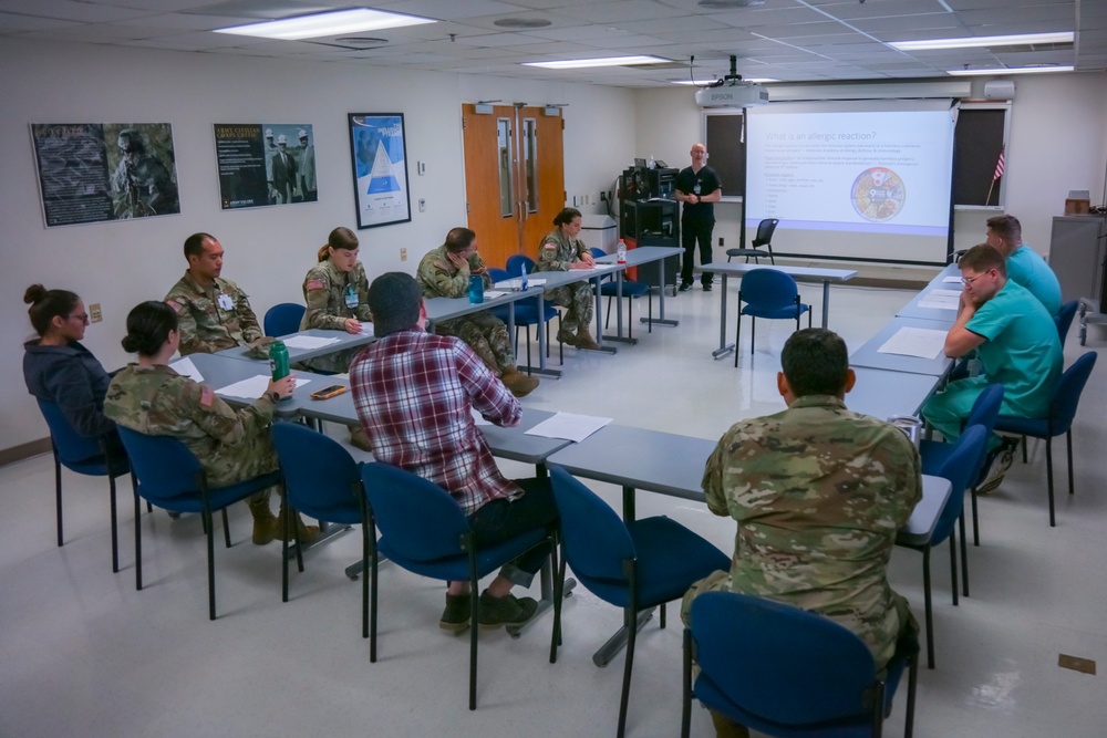 BACH IPAP Soldiers Conduct Allergic Reaction and Anaphylaxis Training