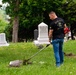 Airmen clean-up local cemetery