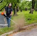 Airmen clean-up local cemetery