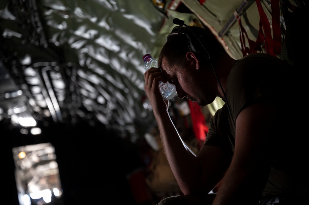 KC-135 Stratotanker crew conduct ACE operations, refuel F-16 Fighting Falcon