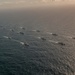 USS Oscar Austin (DDG 79) and NATO allies perform a Photo Exercise during Formidable Shield 2023