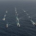 USS Oscar Austin (DDG 79) and NATO allies perform a Photo Exercise during Formidable Shield 2023