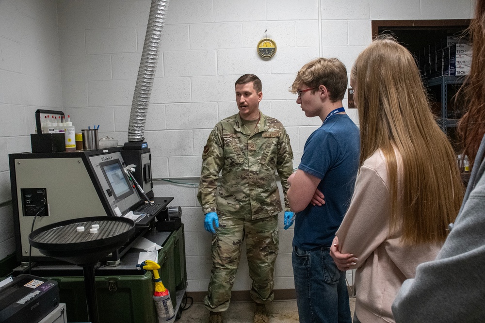 Students see how Whiteman AFB supports the B-2 mission