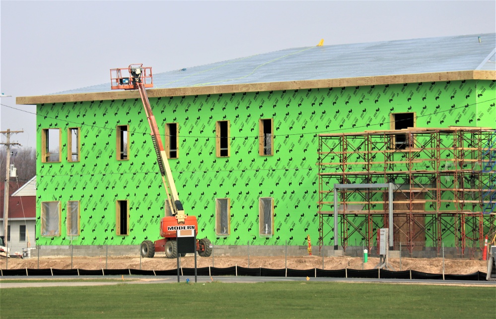 April 2023 construction operations of $11.96 million transient training brigade headquarters at Fort McCoy